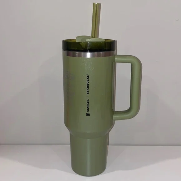 Starbucks | Dining | Starbucks Stanley Olive Green Pearl 4oz Tumbler Glitter  Fall Release 2024 Nwt | Poshmark